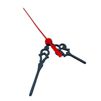 Ponteiros para Máquina de Relógio Colonial 7cm Preto e Vermelho - Palácio da Arte
