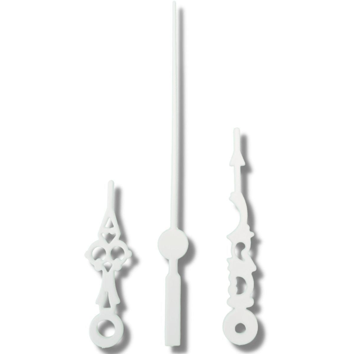 Ponteiros para Máquina de Relógio Luiz XV 6cm Branco - Palácio da Arte