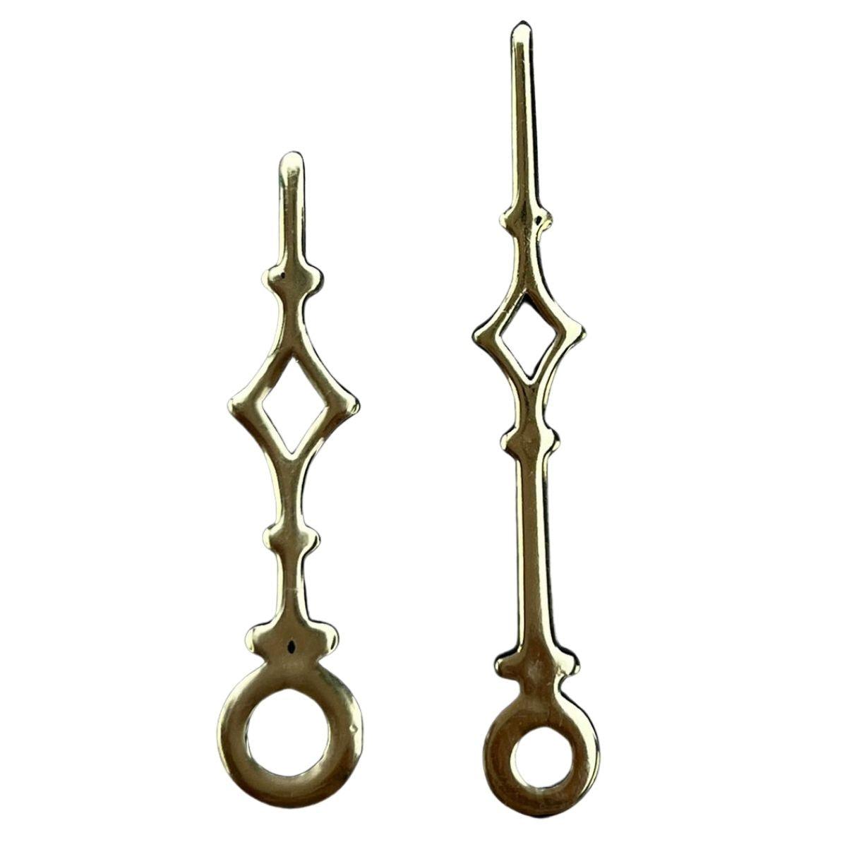Ponteiros para Máquina de Relógio Universal 5cm Ouro - Palácio da Arte