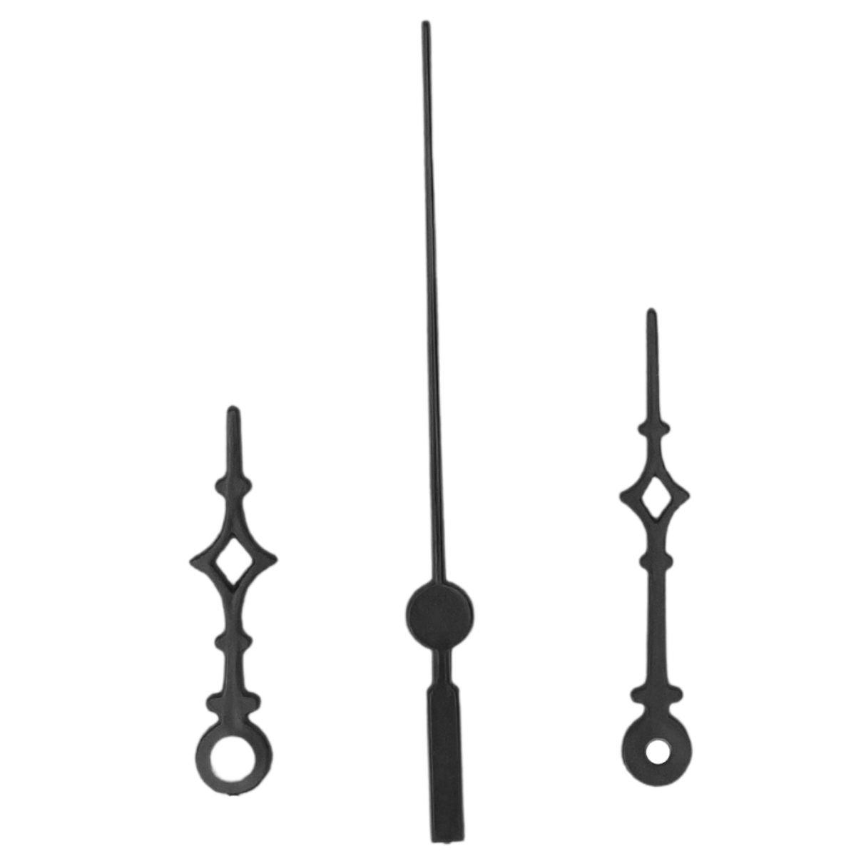 Ponteiros para Máquina de Relógio Universal 6cm Preto - Palácio da Arte