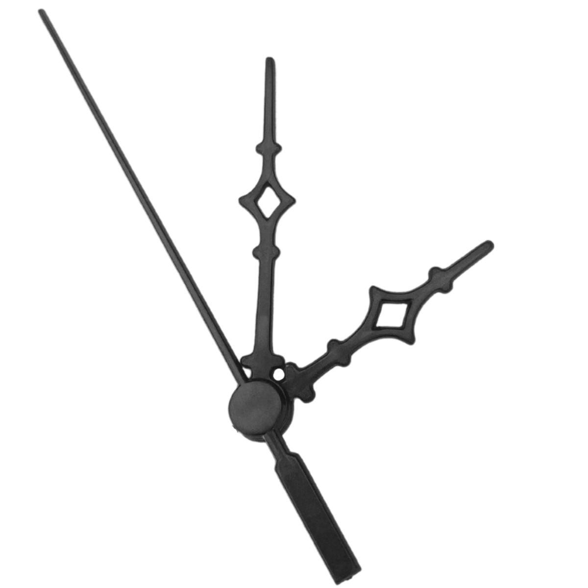 Ponteiros para Máquina de Relógio Universal 6cm Preto - Palácio da Arte