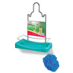 Porta Shampoo Simples Niquelart 348-6 Cromo Colors Aço e Plástico Turquesa - Palácio da Arte
