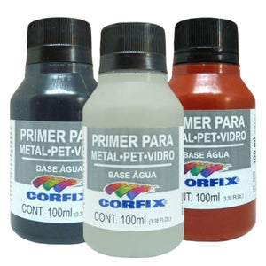 Primer Corfix 100ml para Metais PET e Vidro - Palácio da Arte