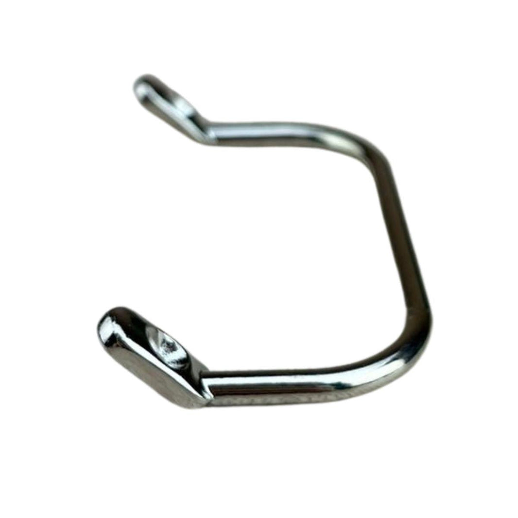Puxador Alça Inclinadas P em Metal Níquel 7,2x4cm Kit com 2 peças - Palácio da Arte