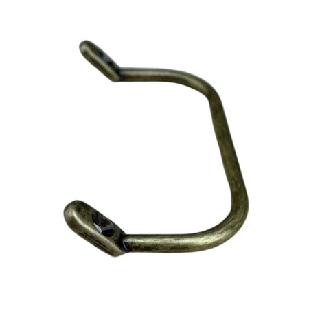 Puxador Alça Inclinadas P em Metal Ouro Velho 7,2x4cm Kit com 2 peças - Palácio da Arte
