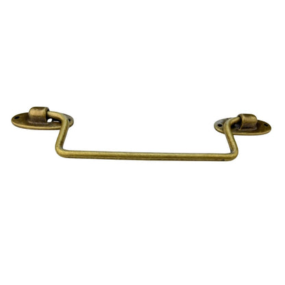 Puxador Alça Tradicional P em Metal Ouro Velho 14,7x3,5cm Kit com 2 peças - Palácio da Arte