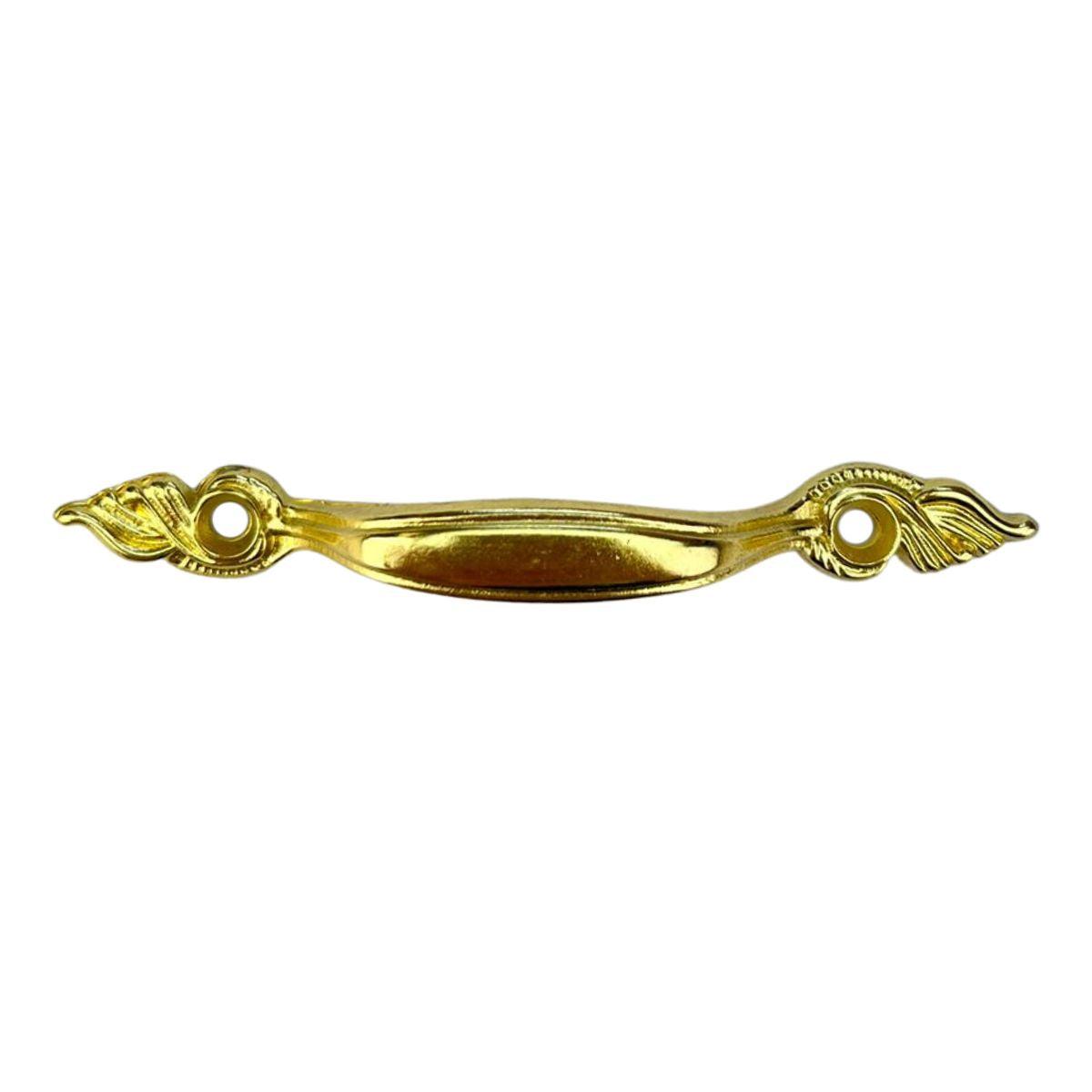 Puxador Alça Wings Asas G em Metal Dourado 9x1cm Kit com 2 peças - Palácio da Arte