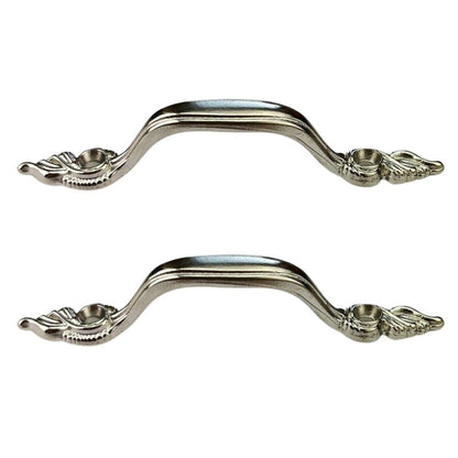 Puxador Alça Wings Asas G em Metal Niquel 9x1cm Kit com 2 peças - Palácio da Arte