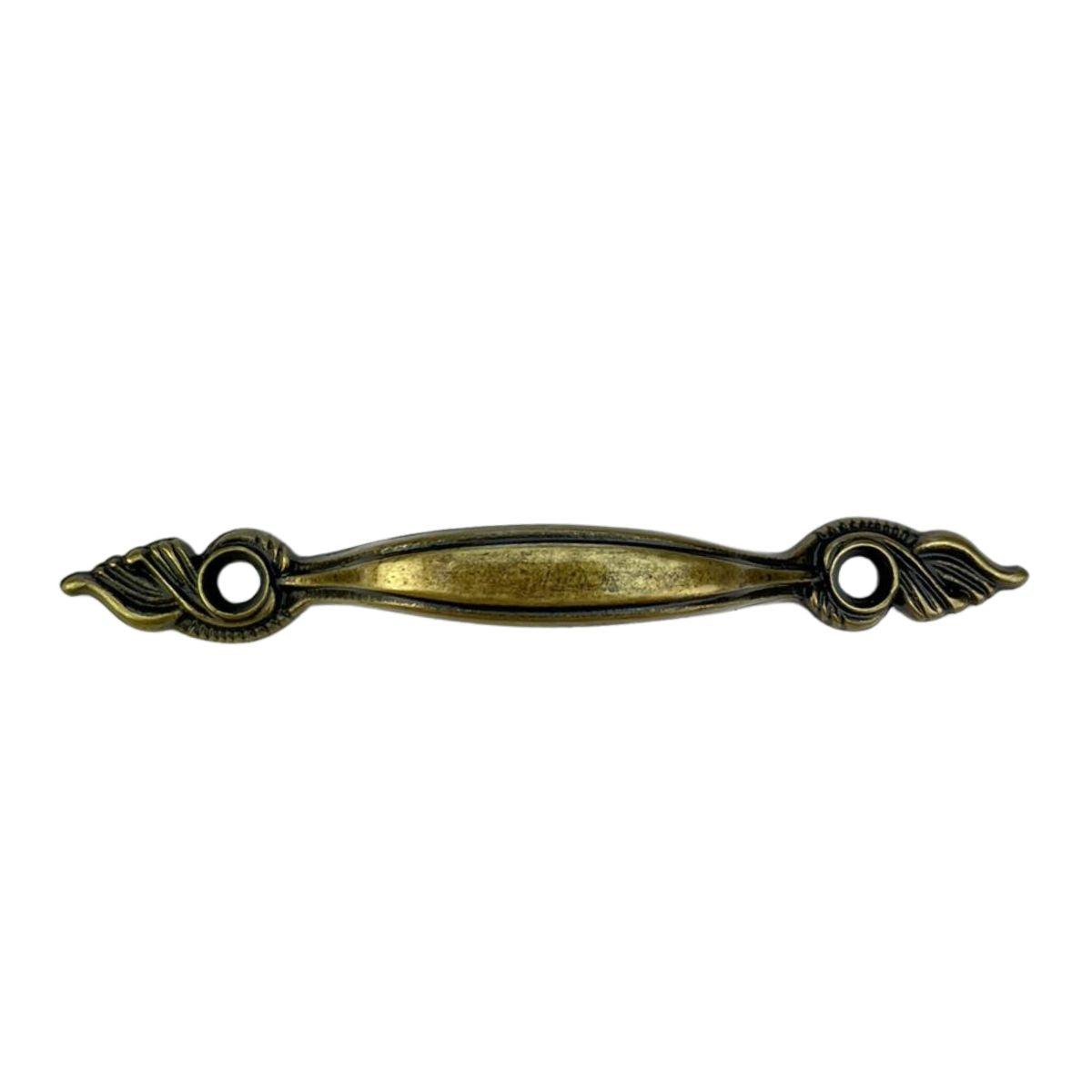 Puxador Alça Wings Asas G em Metal Ouro Velho 9x1cm Kit com 2 peças - Palácio da Arte