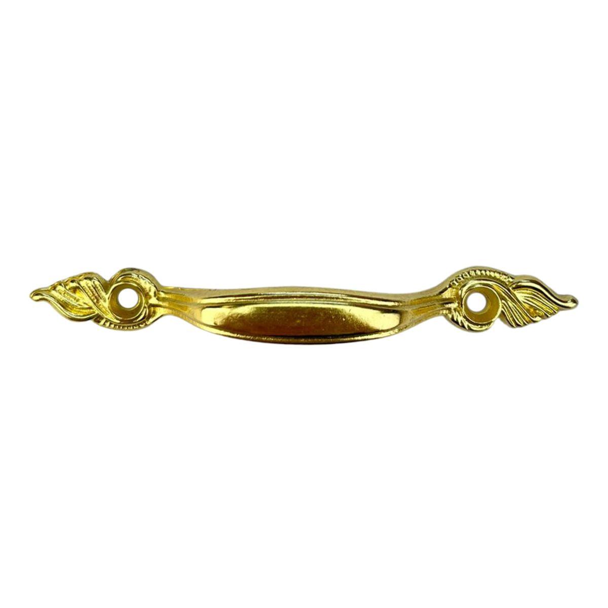 Puxador Alça Wings Asas P em Metal Dourado 7x1cm Kit com 2 peças - Palácio da Arte