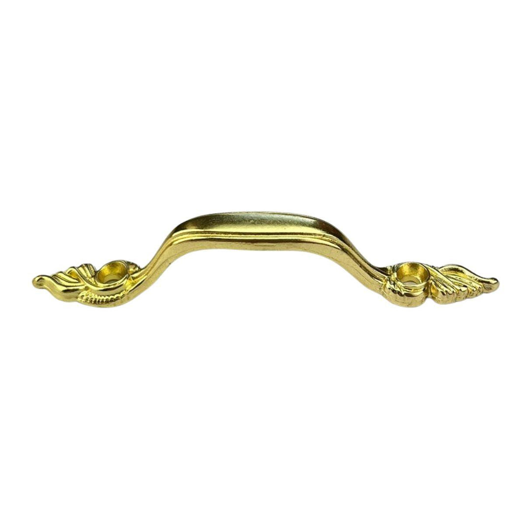 Puxador Alça Wings Asas P em Metal Dourado 7x1cm Kit com 2 peças - Palácio da Arte