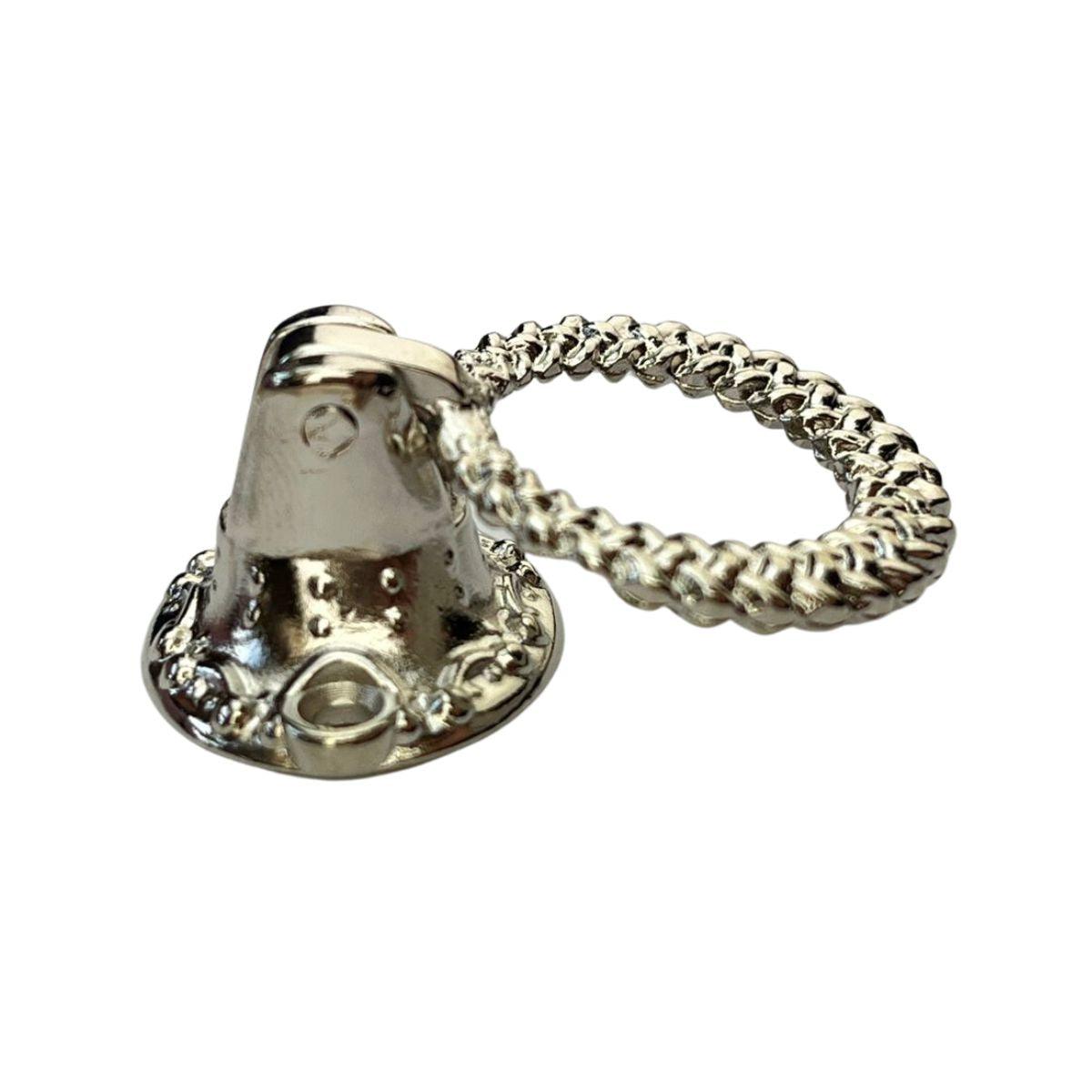 Puxador Argola Redondo Brinco Metal Niquel 2,4x3,7cm Kit com 2 peças - Palácio da Arte