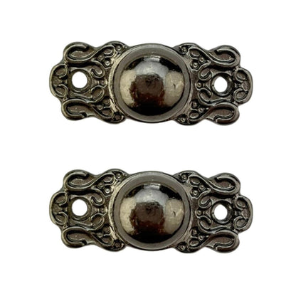 Puxador Bolinha / Pezinho Bolinha em Metal Grafite 2,8x1,2cm Kit com 2 peças - Palácio da Arte