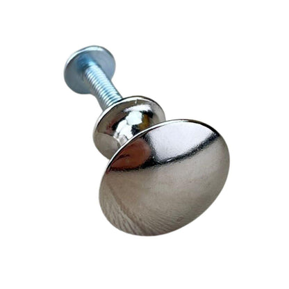 Puxador Botão Metal Níquel 2,2x1,6cm Kit com 2 peças - Palácio da Arte