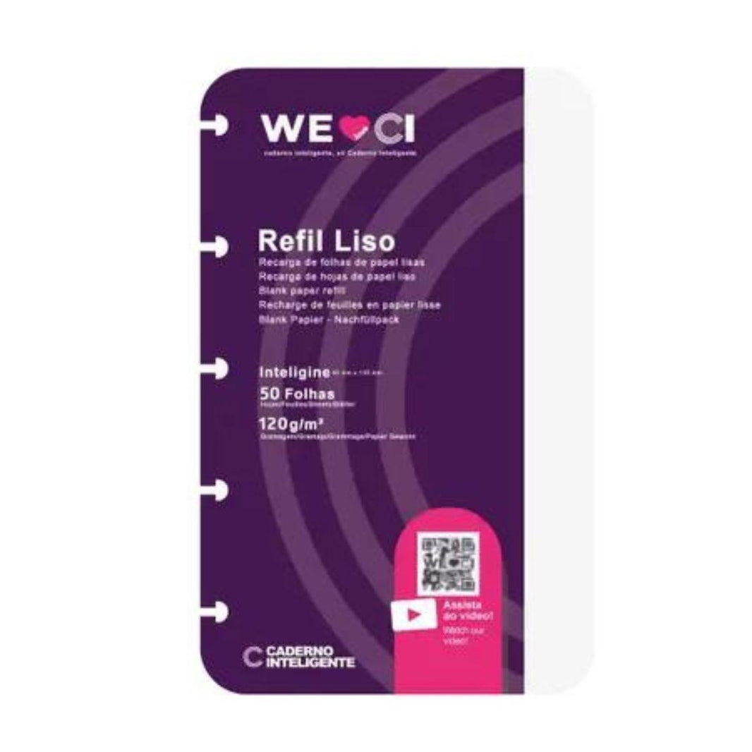 Refil Liso Caderno Inteligente Inteligine 50 Folhas 120g - Palácio da Arte
