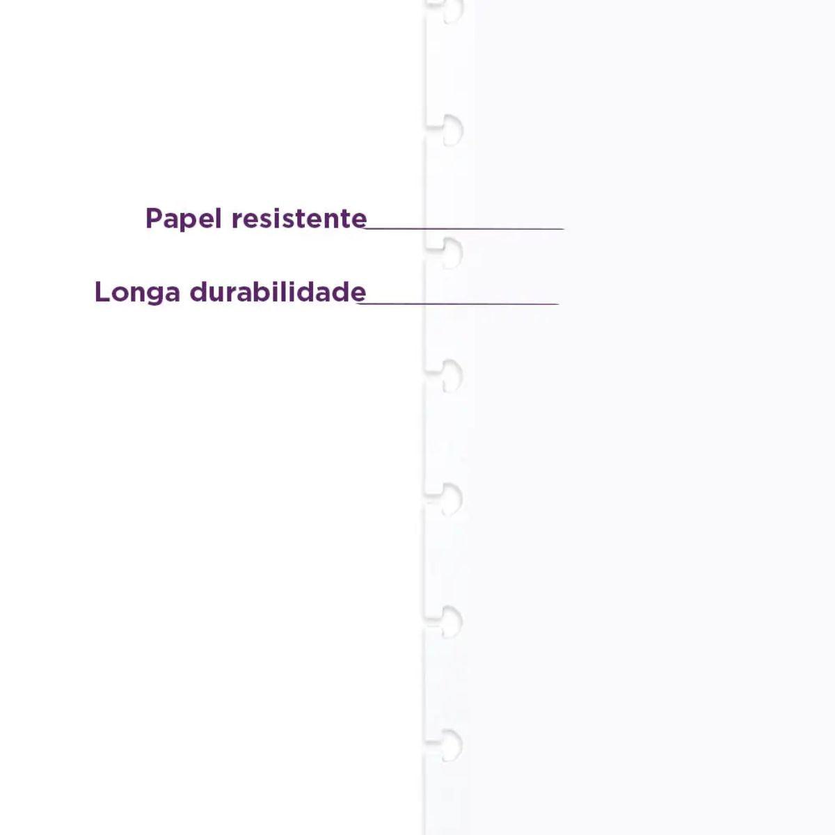 Refil Liso Caderno Inteligente Médio 50 Folhas 90g - Palácio da Arte