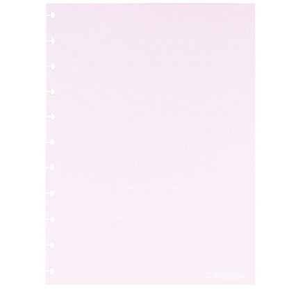 Refil Pautado Caderno Inteligente Grande Pink Lover Linhas Brancas 50 Folhas 90g - Palácio da Arte