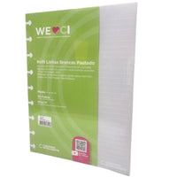 Refil Pautado Caderno Inteligente Médio Linhas Brancas 50 Folhas 90g - Palácio da Arte