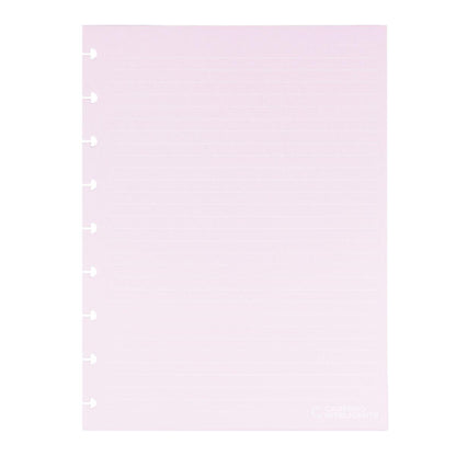 Refil Pautado Caderno Inteligente Médio Pink Lover Linhas Brancas 50 Folhas 90g - Palácio da Arte