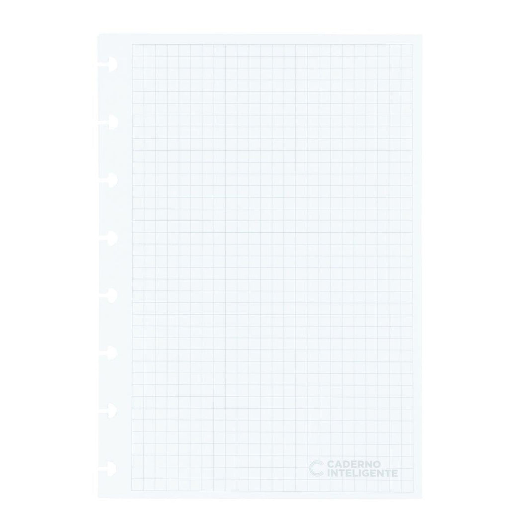 Refil Quadriculado Caderno Inteligente A5 50 Folhas 90g - Palácio da Arte
