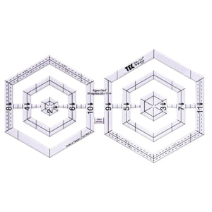 Regua Facil RF002 Hexagonos 10 e 11cm Toke e Crie - Palácio da Arte