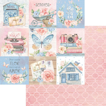 Scrap Bloco de Papel Litoarte SBXV1-002 Amor com Arte 15x15cm - Palácio da Arte