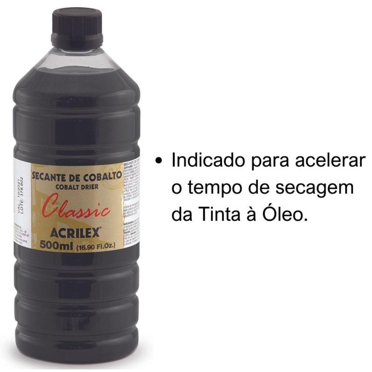 Secante de Cobalto Acrilex 500ml - Palácio da Arte