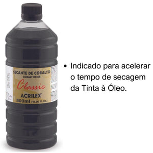 Secante de Cobalto Acrilex 500ml - Palácio da Arte