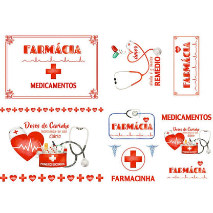 Slim Paper Decoupage Litoarte SPL-061 Farmácia Medicamentos 47x34cm - Palácio da Arte