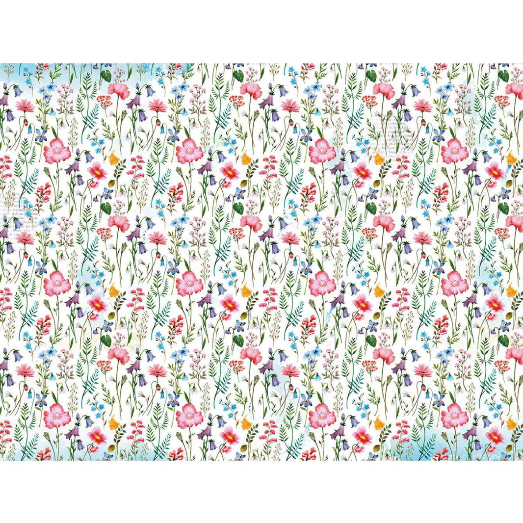 Slim Paper Decoupage Litoarte SPL-067 Flores Do Campo 47x34cm - Palácio da Arte