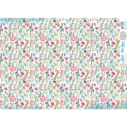 Slim Paper Decoupage Litoarte SPL-067 Flores Do Campo 47x34cm - Palácio da Arte