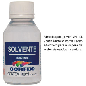 Solvente Corfix 100ml - Palácio da Arte