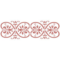Stencil Acrilex 30x10 1173 Floral 3 - Palácio da Arte