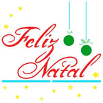 Stencil Litoarte 10x10 STNX-029 Natal Feliz Natal - Palácio da Arte