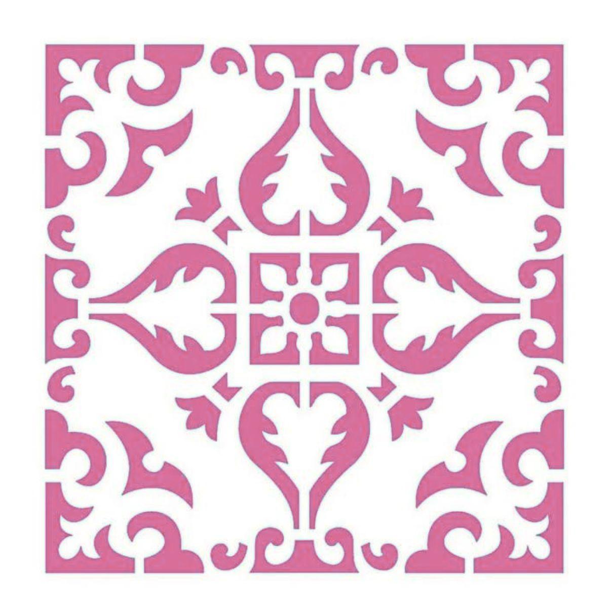 Stencil Litoarte 10x10 STX-002 Arabesco - Palácio da Arte