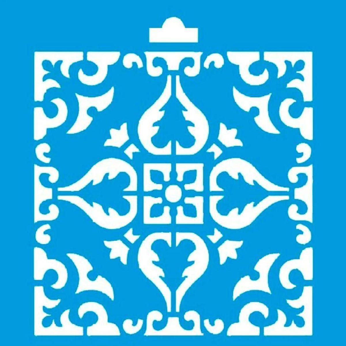 Stencil Litoarte 10x10 STX-002 Arabesco - Palácio da Arte