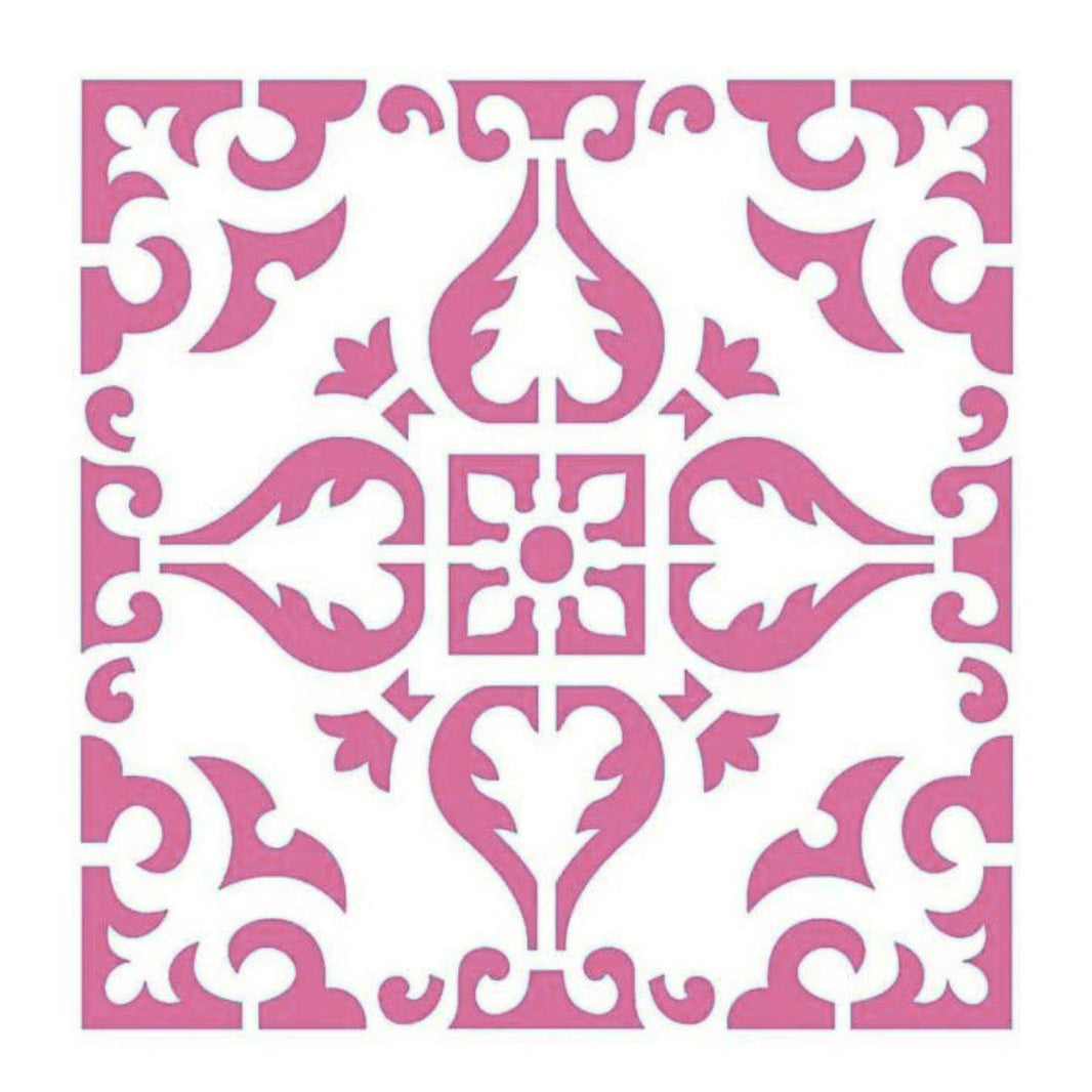 Stencil Litoarte 10x10 STX-002 Arabesco - Palácio da Arte