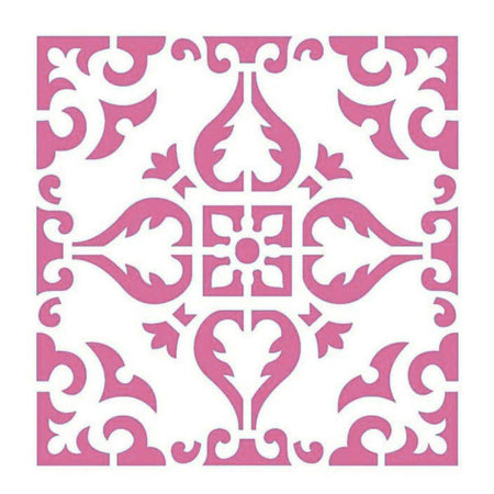 Stencil Litoarte 10x10 STX-002 Arabesco - Palácio da Arte