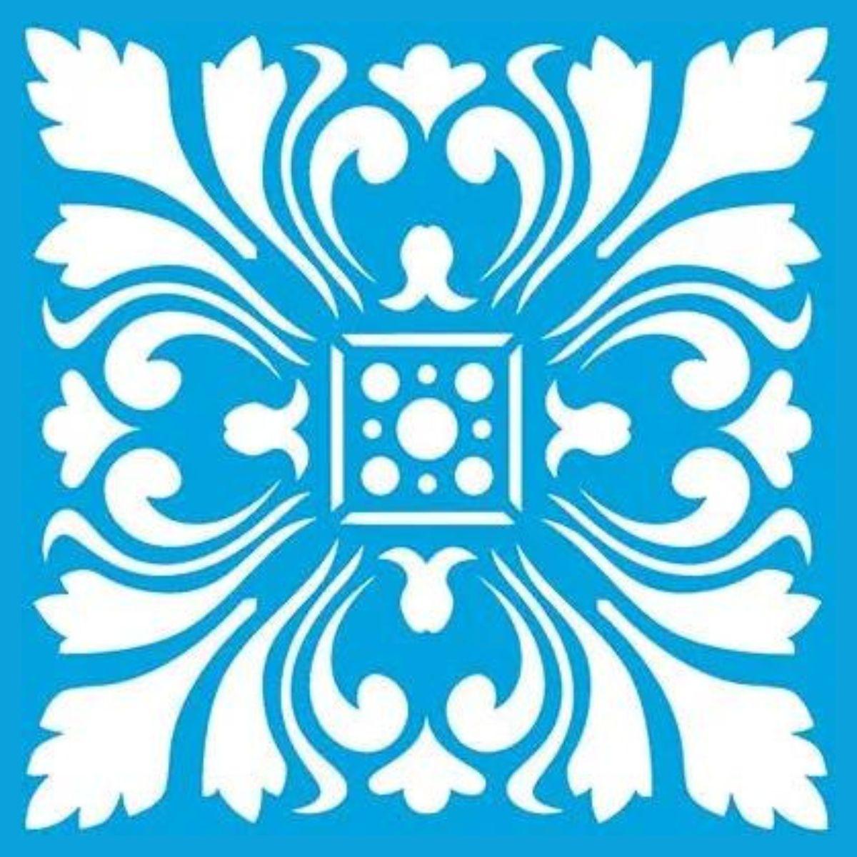 Stencil Litoarte 10x10 STX-314 Azulejo Imperial - Palácio da Arte