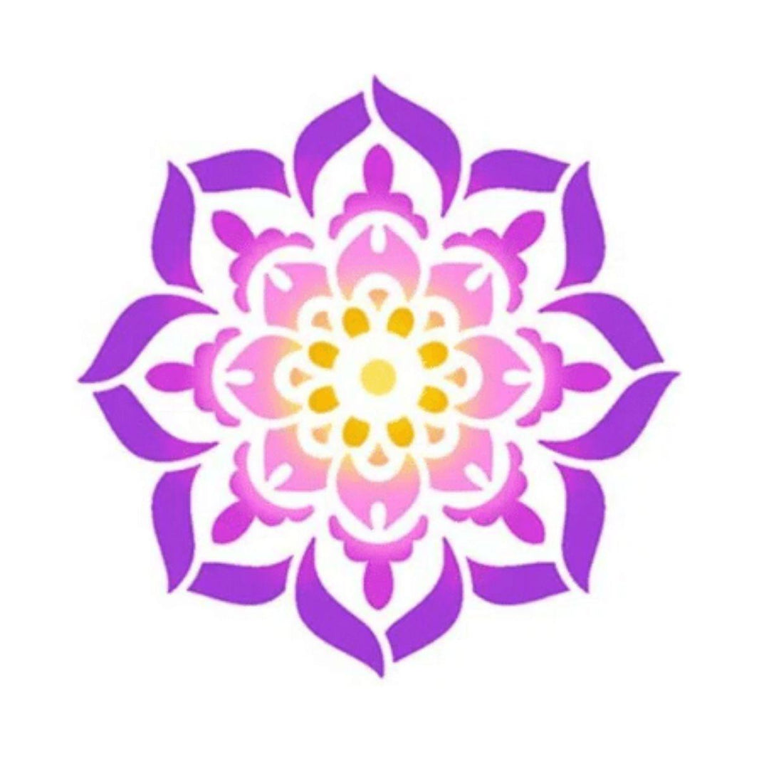 Stencil Litoarte 10x10 STX-384 Mandala - Palácio da Arte