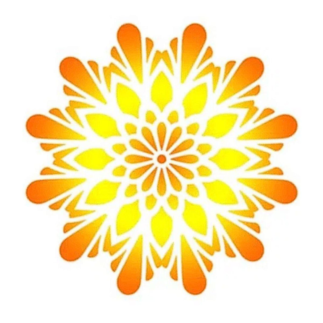 Stencil Litoarte 10x10 STX-385 Mandala I - Palácio da Arte
