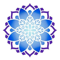 Stencil Litoarte 10x10 STX-386 Mandala II - Palácio da Arte