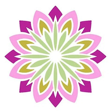Stencil Litoarte 10x10 STX-388 Mandala III - Palácio da Arte