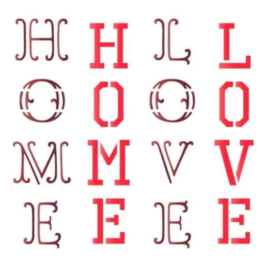 Stencil Litoarte 10x10 STX-414 Home Love - Palácio da Arte