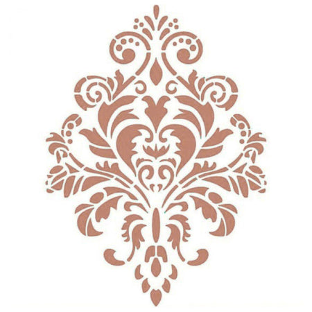 Stencil Litoarte 14x14 STA-128 Arabesco Ornamento - Palácio da Arte
