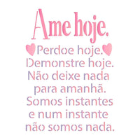 Stencil Litoarte 14x14 STA-135 Frase Ame Hoje - Palácio da Arte