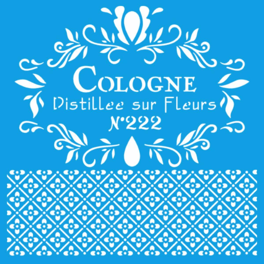 Stencil Litoarte 14x14 STA-151 Estampa Cologne - Palácio da Arte