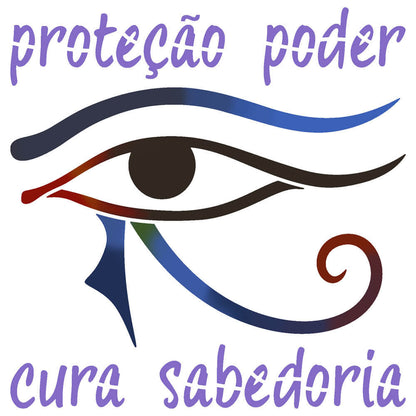 Stencil Litoarte 14x14 STA-191 Esotérico Olho de Hórus - Palácio da Arte