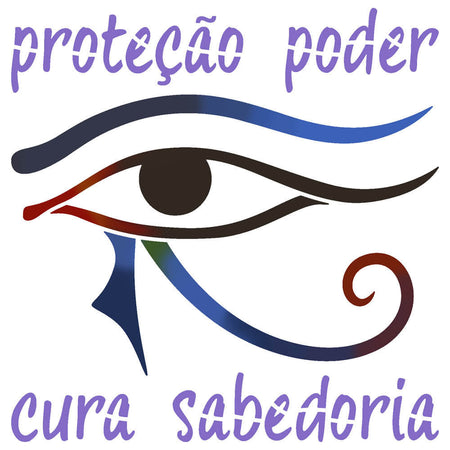 Stencil Litoarte 14x14 STA-191 Esotérico Olho de Hórus - Palácio da Arte