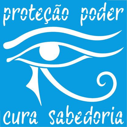 Stencil Litoarte 14x14 STA-191 Esotérico Olho de Hórus - Palácio da Arte